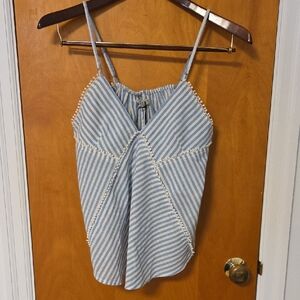 Blue Striped Camisole Top Small